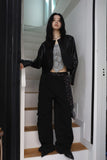 Piece Eyelet Cargo Pants
