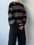 Stripe Warmer Knit Hood