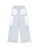 Patch Nylon Curved Pants