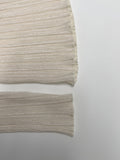 Wave pleated see-through T-shirt
