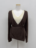 Duin V-Neck Layered Wrap Knit