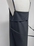 Halter Neck A-Line Long One-Piece