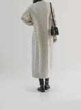 Fib V-Neck Cable One Piece