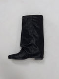 Peanut Fold Layered Long Boots