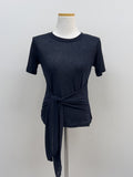 Mono Wrap See-through Short Sleeve T-shirt