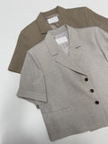 [summer] Repair Van Double Crop Half Jacket