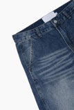 Dart Curved Denim Pants