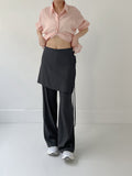 Ribbon Wrap Semi-Wide Slacks