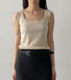 Momo Square Neck Knit Sleeveless