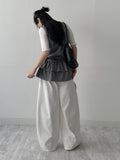 Mori Frill Layered Sleeveless One-Piece Dress