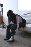 Touch stud denim