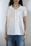 Lace Embroidered Volume Blouse