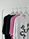 Alphabet Lettering Overfit Short Sleeve T-Shirt