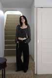 Halim studded black denim