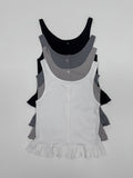 Frill U-neck Sleeveless