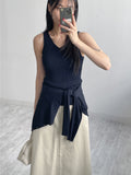 [SET] Ferral Ribbed Cardigan Sleeveless Set