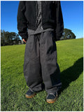 Ruin cut pintuck wide pants