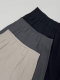 [Belt SET/Summer ver.] With Two Tuck Wide Slacks