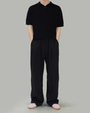 Marv Linen Two-Tuck Wide Slacks