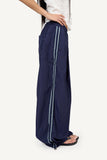 Side ethnic nylon pants