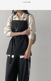 Renne Belted Loose-Fit Blouse