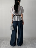 Fiona See-through Round Neck Blouse