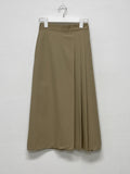 Anne pleated long skirt