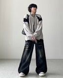 Brachio Crack Wide Denim