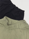 End Two-Tuck Nylon Banding Wide Pants