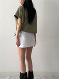 Linen Wrap Skirt Pants