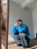 Over Hood V Knit