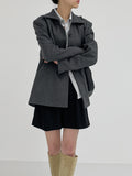 Floor Wool Hidden Loose Fit Jacket