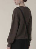 [Premium] Classic Whole Garment V-neck Knit