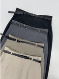 [Belt set] Bella pleated A-line long skirt