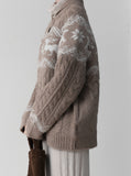 Nordic Knit Zip-up Jacket