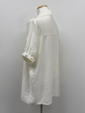 [Short Sleeve Version] Bob Tie Loose Fit Blouse