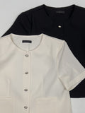 Lara Tweed Short Sleeve Jacket