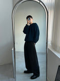 Wool Two-Tone Round Knit