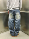 Zey destroyed washed denim pants