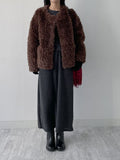 Jacqueline Round Overfit Fur Jacket
