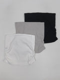 Shirred Ribbed Layered Tube Top