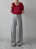 Marl Nylon Wide Slacks