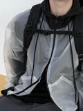 Translucence plastic zip-up