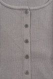 Scoop ribbed cardigan
