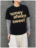 Sweet Semi-Crop Short Sleeve T-Shirt