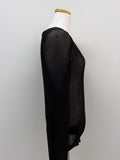 Anna V-neck see-through loose fit knit