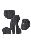 Star stripe fleece pants