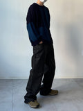 Rough Coated Black Denim