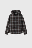 Bear Wrinkle Check Hood Shirt