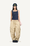 Button ribbed sleeveless